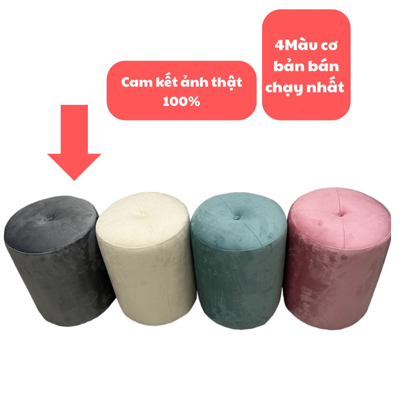 Ghế đôn phòng ngủ, ghế bàn trang điểm cao cấp đủ màu