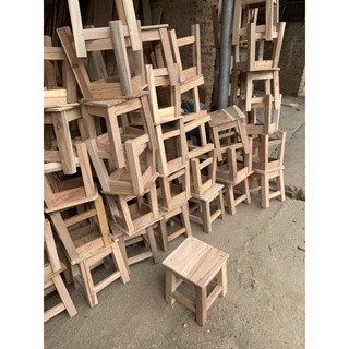 ghế đôn gỗ tự tiên chân vuông / 25 x 25 cao 30cm