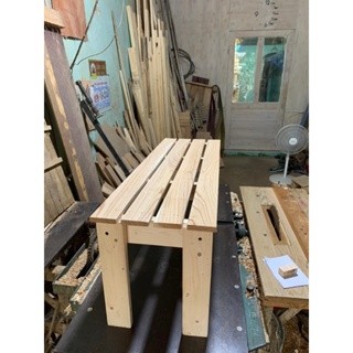 Ghế PALLET GỖ TỰ NHIÊN , Ghế Ban Công ,quán ăn ,trà tranh,cafe 120x30 cao 40cm