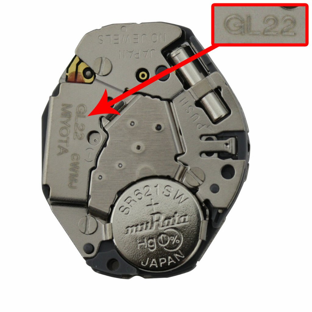 Miyota GL 30 Os60 Montre &agrave; Quartz Mouvement Batterie Rechargeable R&eacute;glage De La Tige Inclus