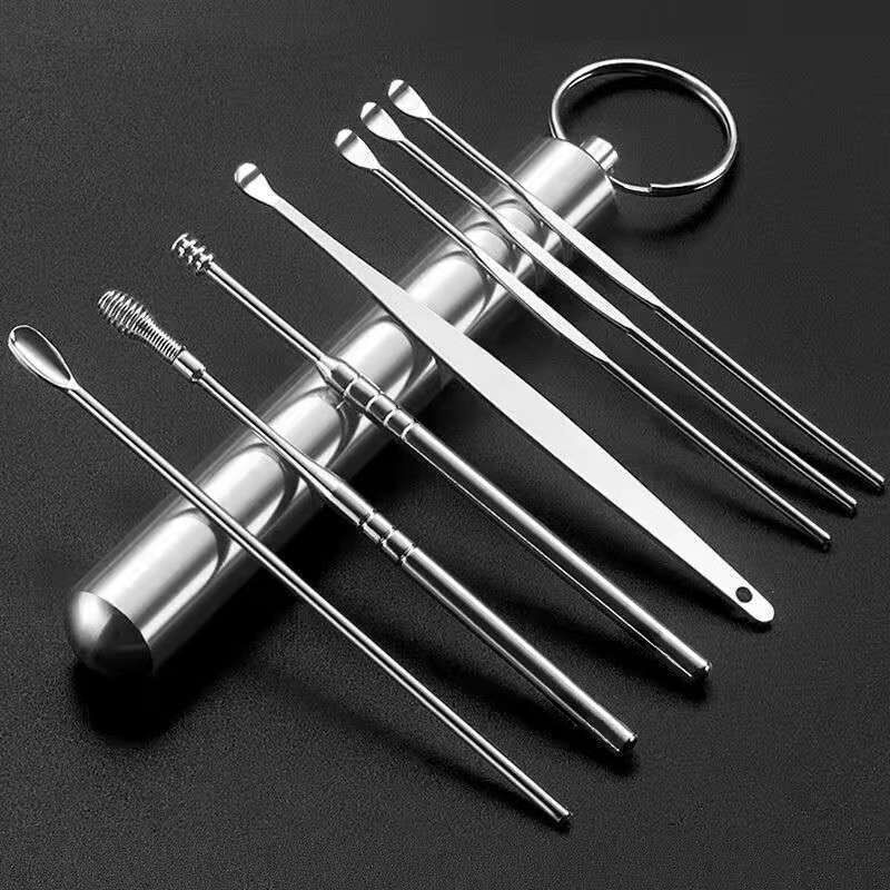Bộ ráy tai 6 món chuyên nghiệp bằng thép không gỉ | Shopee Việt Nam