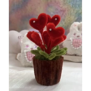 Chậu Trái Tim Kẽm Nhung Mini Decor, Quà Tặng Siêu Xinh