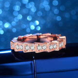 Nhẫn nữ LAMY Serpent Adorned With Stones Ring Rose Gold 8081