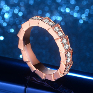 Nhẫn nữ LAMY Serpent Adorned With Stones Ring Rose Gold 8081