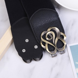 Đai váy, đai đầm, đai áo sơ mi, jumpsuit, thắt lưng bản rộng, chất liệu co giãn, móc khóa kim loại họa hoa văn W83