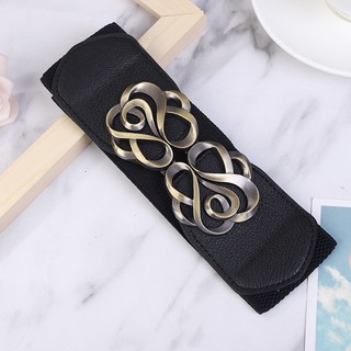 Đai váy, đai đầm, đai áo sơ mi, jumpsuit, thắt lưng bản rộng, chất liệu co giãn, móc khóa kim loại họa hoa văn W83