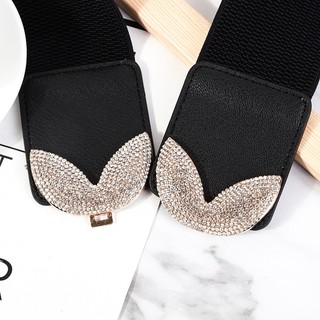Đai váy, đai đầm, đai áo sơ mi, jumpsuit, thắt lưng bản rộng, chất liệu co giãn, móc khóa kim loại họa tiết chữ X W84