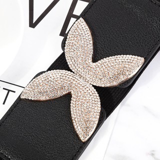 Đai váy, đai đầm, đai áo sơ mi, jumpsuit, thắt lưng bản rộng, chất liệu co giãn, móc khóa kim loại họa tiết chữ X W84