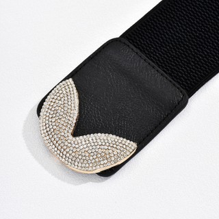 Đai váy, đai đầm, đai áo sơ mi, jumpsuit, thắt lưng bản rộng, chất liệu co giãn, móc khóa kim loại họa tiết chữ X W84