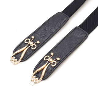 Đai váy, đai đầm, đai áo sơ mi, jumpsuit, thắt lưng bản nhỏ, chất liệu co giãn, móc khóa kim loại họa tiết hoa văn W85