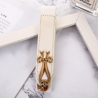 Đai váy, đai đầm, đai áo sơ mi, jumpsuit, thắt lưng bản nhỏ, chất liệu co giãn, móc khóa kim loại họa tiết hoa văn W85