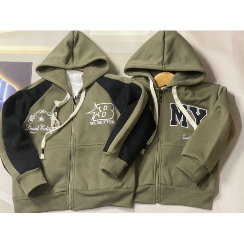 Áo hoodie trẻ em size từ 20-45kg nỉ LÓT LÔNG NHUNG hàng QC