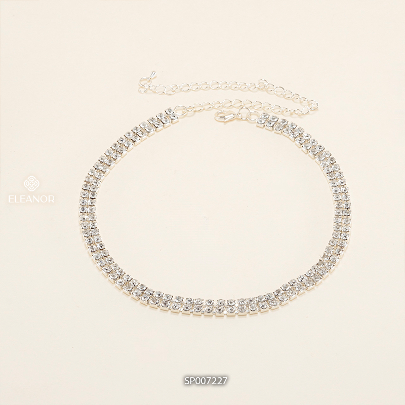 Dây chuyền nữ Eleanor Accessories choker đính đá sang chảnh vòng cổ lấp lánh phụ kiện trang sức 7226