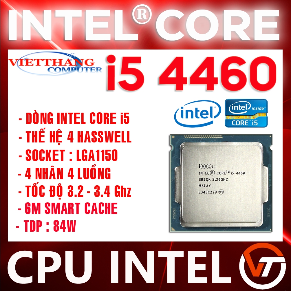 Bộ Vi Xử Lý Cpu Core I5 4460 Cho H81 B85 Socket 1150 Cũ 2nd Shopee Việt Nam 2089