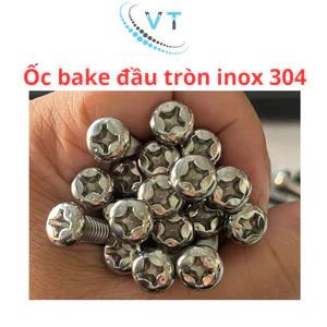 Set 10&50 con Ốc Bake Đầu Tròn Size M6 (6 Li) INOX 304 M6x30