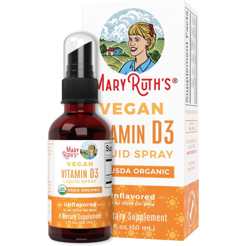 Vitamin D3 Dạng Xịt Hữu Cơ Mary Ruth’s Vegan Vitamin D3 Liquid Spray ...