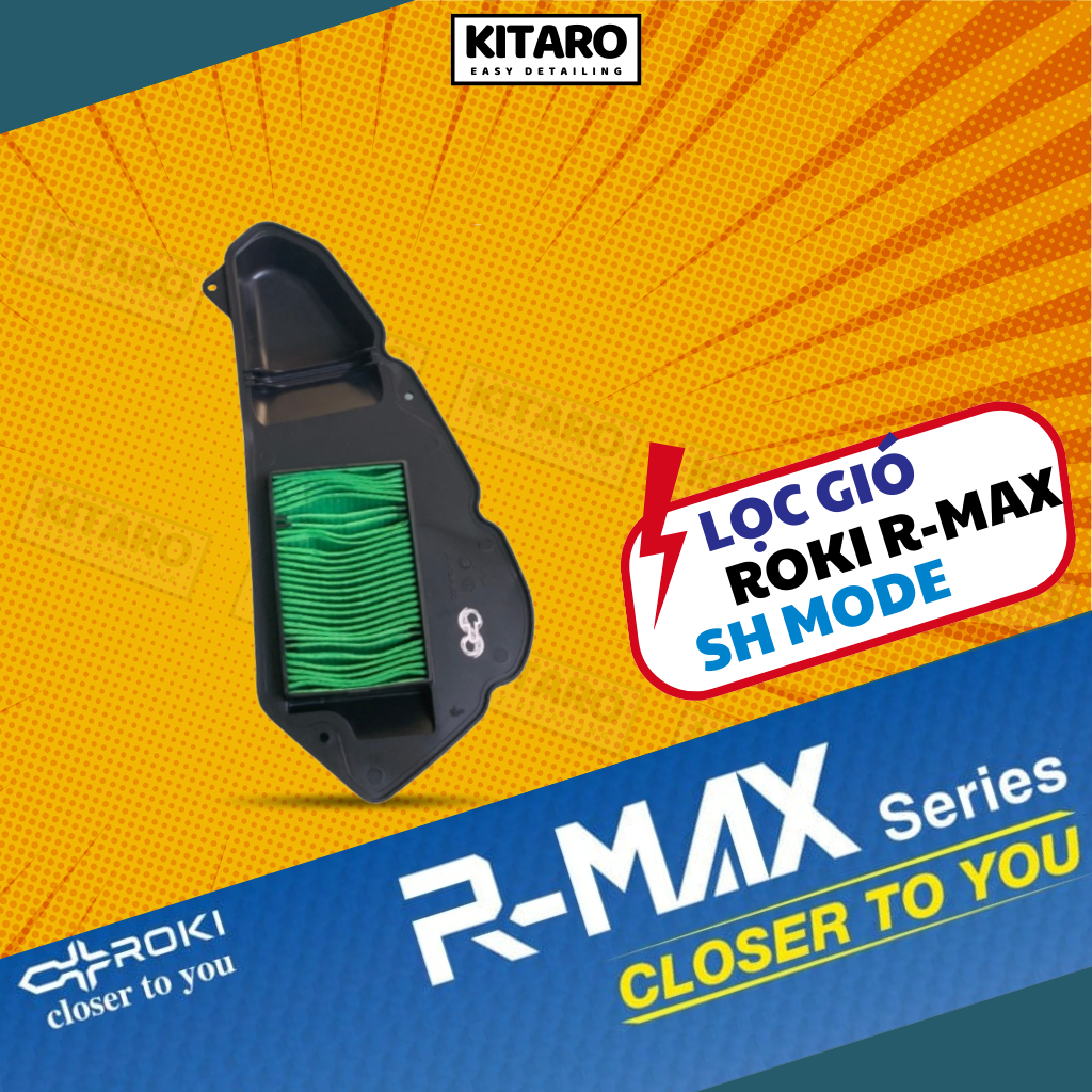 Lọc gió, lọc khí xe SH Mode 2020-2022 chính hãng Roki R-Max-G | Shopee ...