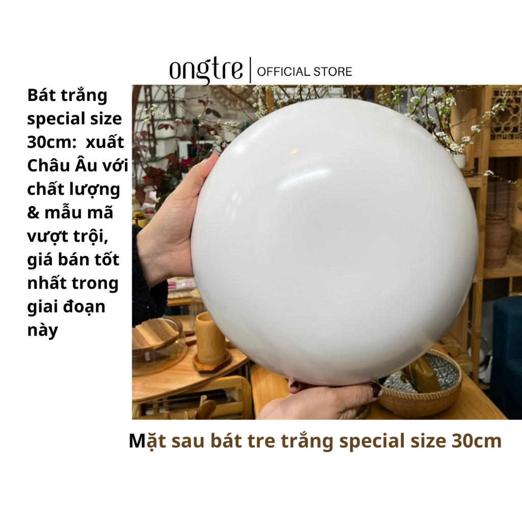 Bát Tre Cuốn ONGTRE Size 30cm Cao Cấp - Bát Tre Lớn, Tô Tre Tự Nhiên Đựng Trái Cây, Salad, Bánh Kẹo, Trang Trí