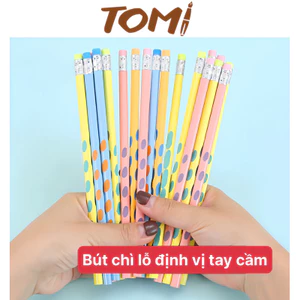 Bút Chì Lỗ TOMI Bút Chì Định Vị Ngón Tay Bút Chì HB 2B Cho Bé Tập Viết 030