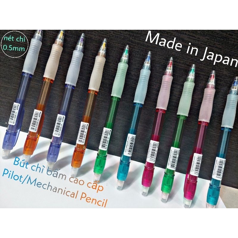 Bút chì bấm cao cấp Pilot H-185-2B (Super Grip/0.5m) . Made in Japan