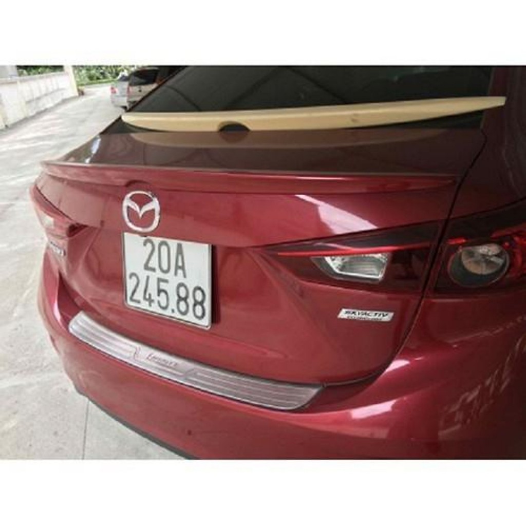 Đuôi Gió Liền Cốp xe MAZDA 3 2015-2023, HÀNG Nhựa MỘC CHƯA SƠN, chưa có băng keo 3m