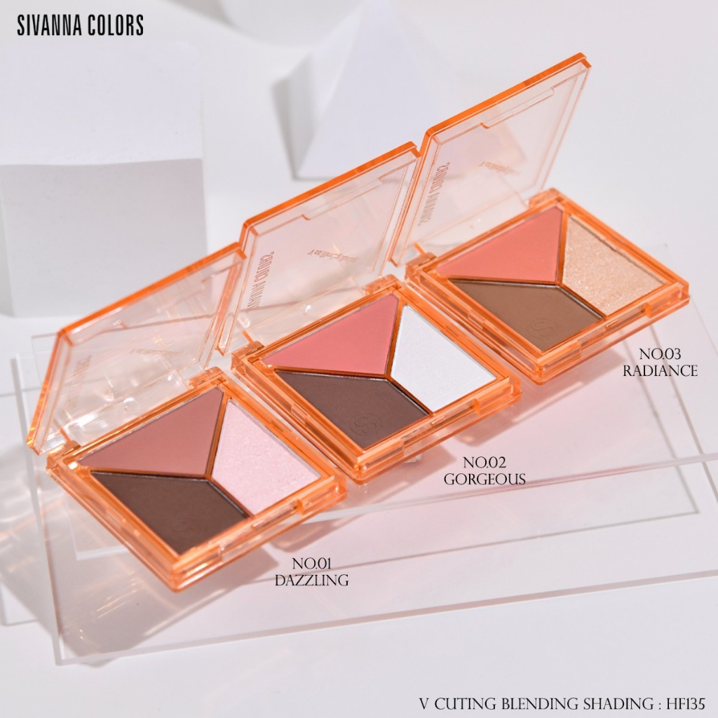 Phấn Tạo Khối Và Bắt Sáng Sivanna V Cut Blending Shading 7.5g HF135