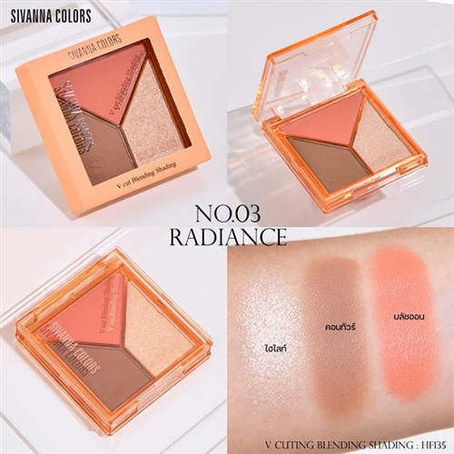 Phấn Tạo Khối Và Bắt Sáng Sivanna V Cut Blending Shading 7.5g HF135