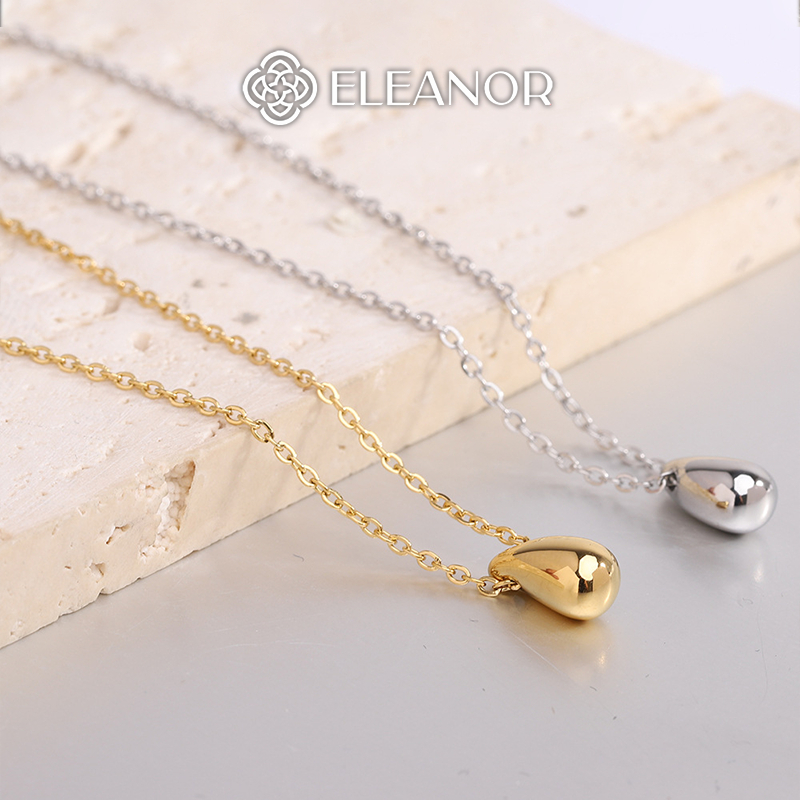 Dây chuyền nữ titan Eleanor Accessories hình giọt nước vòng cổ basic phụ kiện trang sức 0010