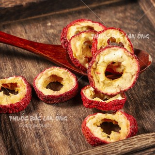 Sơn tra thái lát 500g, táo gai sấy khô, dùng pha trà, hầm canh, nấu chè - Lãn Ông