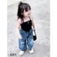 Áo hai dây TB427 TN428 Quần dài cho bé gái - Quần Jeans sành điệu cho bé gái TB418 TN419