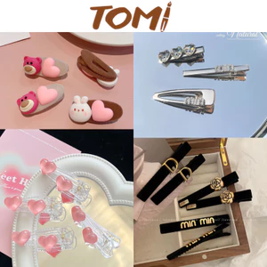 Kẹp Tóc Mái TOMI Hoạ Tiết Dễ Thương Nhiều Mẫu Chọn Lựa 201A