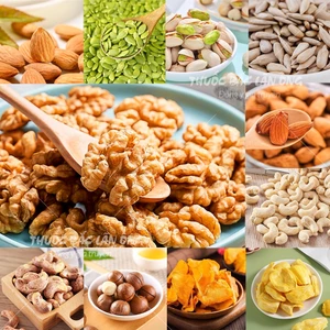 Nhân óc chó 100g, hạt óc chó vàng tách vỏ sống chưa rang, nấu sữa hạt, granola, ngũ cốc ăn kiêng