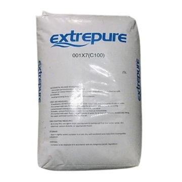 1 bao hạt nhựa Cation Extrepure giúp làm mềm nước nhiễm vôi