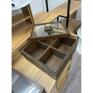 Khay kệ gỗ đựng kẹo mứt đa năng, chất liệu gỗ MDF nhập khẩu DQ HOME