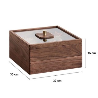 Khay kệ gỗ đựng kẹo mứt đa năng, chất liệu gỗ MDF nhập khẩu DQ HOME