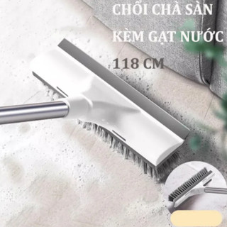 Chổi Quét Sàn Nhà Tắm Đa Năng 2in1- Chổi Cọ Sàn Và Gạt Nước 2 trong 1- Chỉnh Độ Dài Linh Hoạt - CHỔI GẠT NƯỚC QUÉT SÀN
