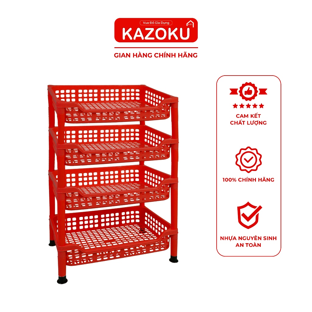 Kệ Chén Lớn (Không có Mâm) - 52.5cm x 34.5cm - [KT2,3,4L] - Vua đồ gia dụng Kazoku