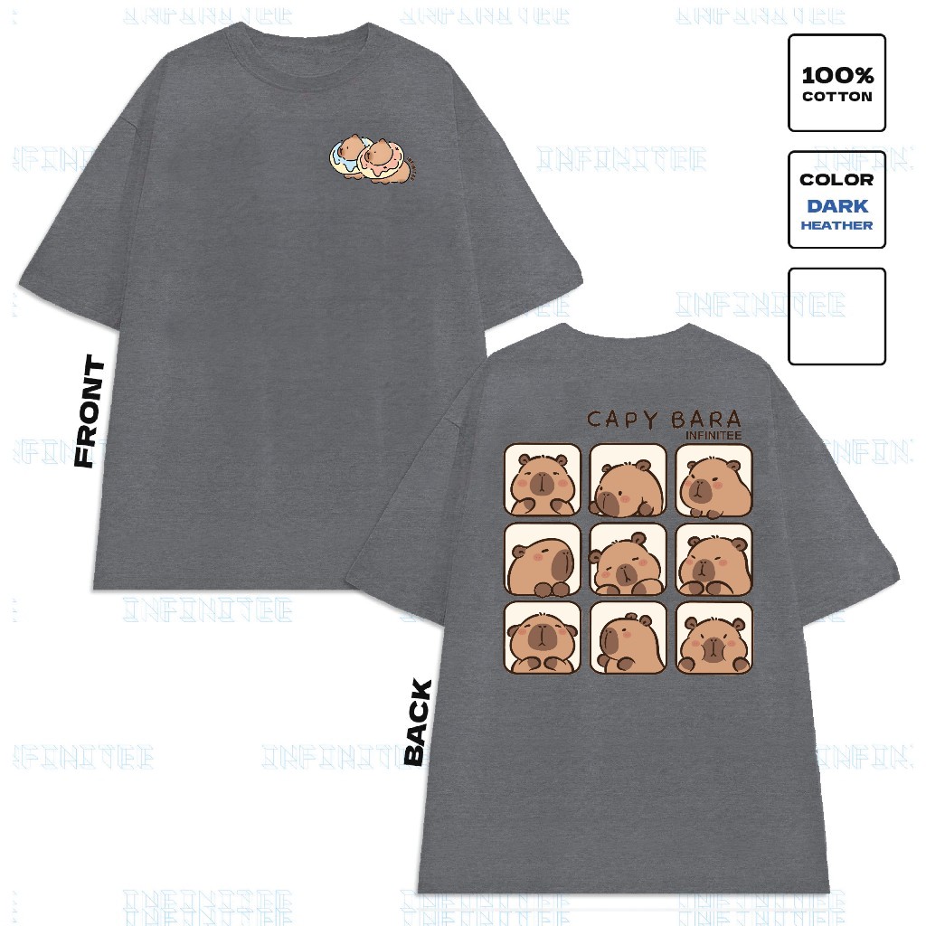 Áo thun INFINITEE Fni24018, Thun 100% Cotton - form rộng Unisex.