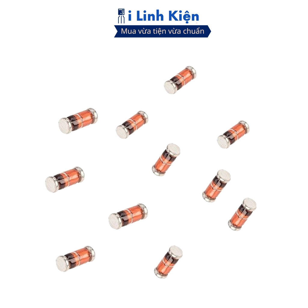 Diode 1N4148 màu đỏ túi 10 con chính hãng ilinhkien