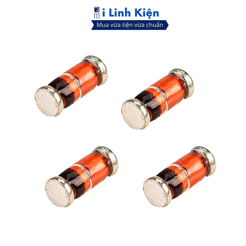 Diode 1N4148 màu đỏ túi 10 con chính hãng ilinhkien