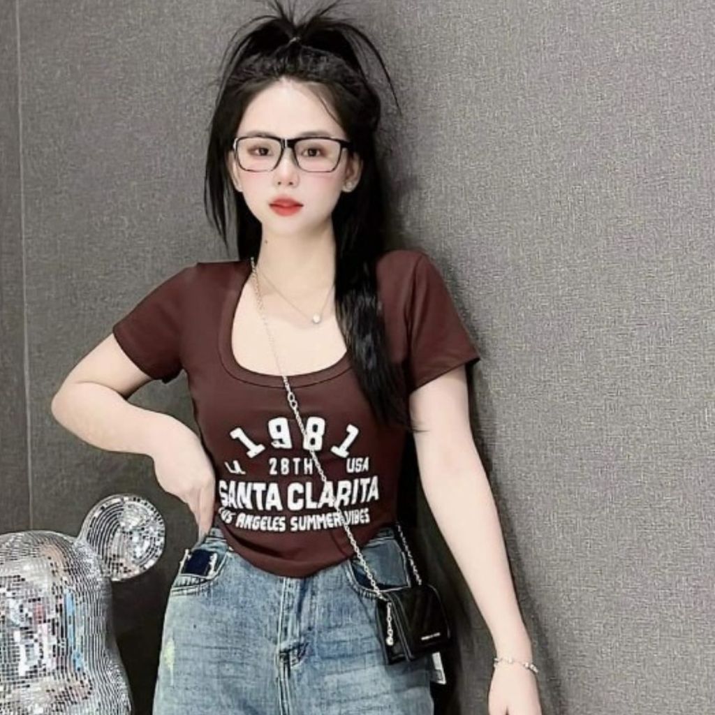 Áo Croptop Baby Tee Nữ Bigsize ESHOP Thun Tăm Lạnh Ôm Body Cổ Tròn Tay Ngắn Đẹp Xinh MS001