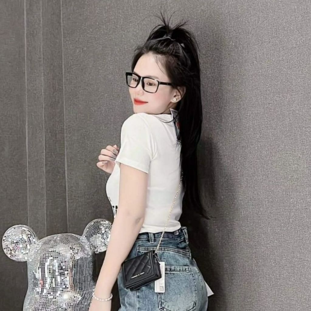 Áo Croptop Baby Tee Nữ Bigsize ESHOP Thun Tăm Lạnh Ôm Body Cổ Tròn Tay Ngắn Đẹp Xinh MS001
