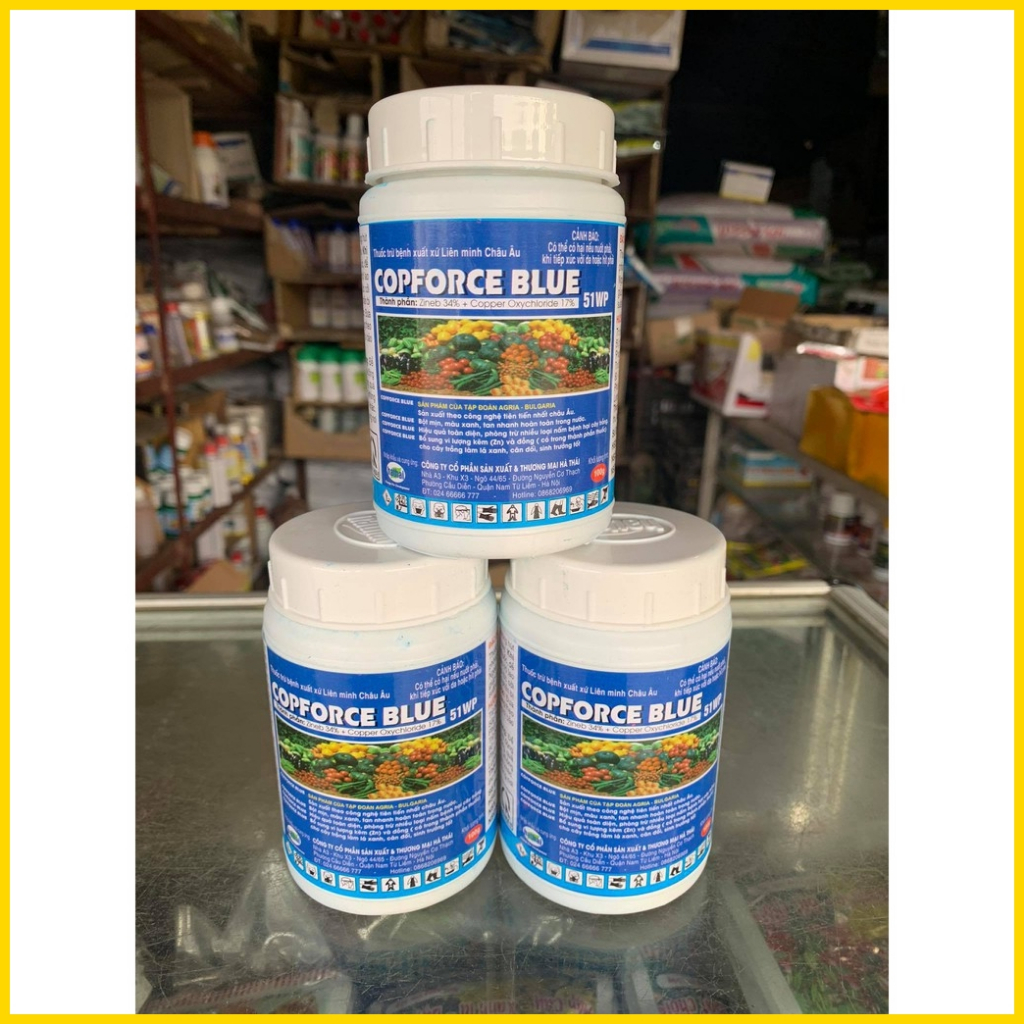 Phèn hộp COPFORCE BLUE 51wp Thuốc trừ bệnh gốc đồng cho cây trồng (Lọ ...