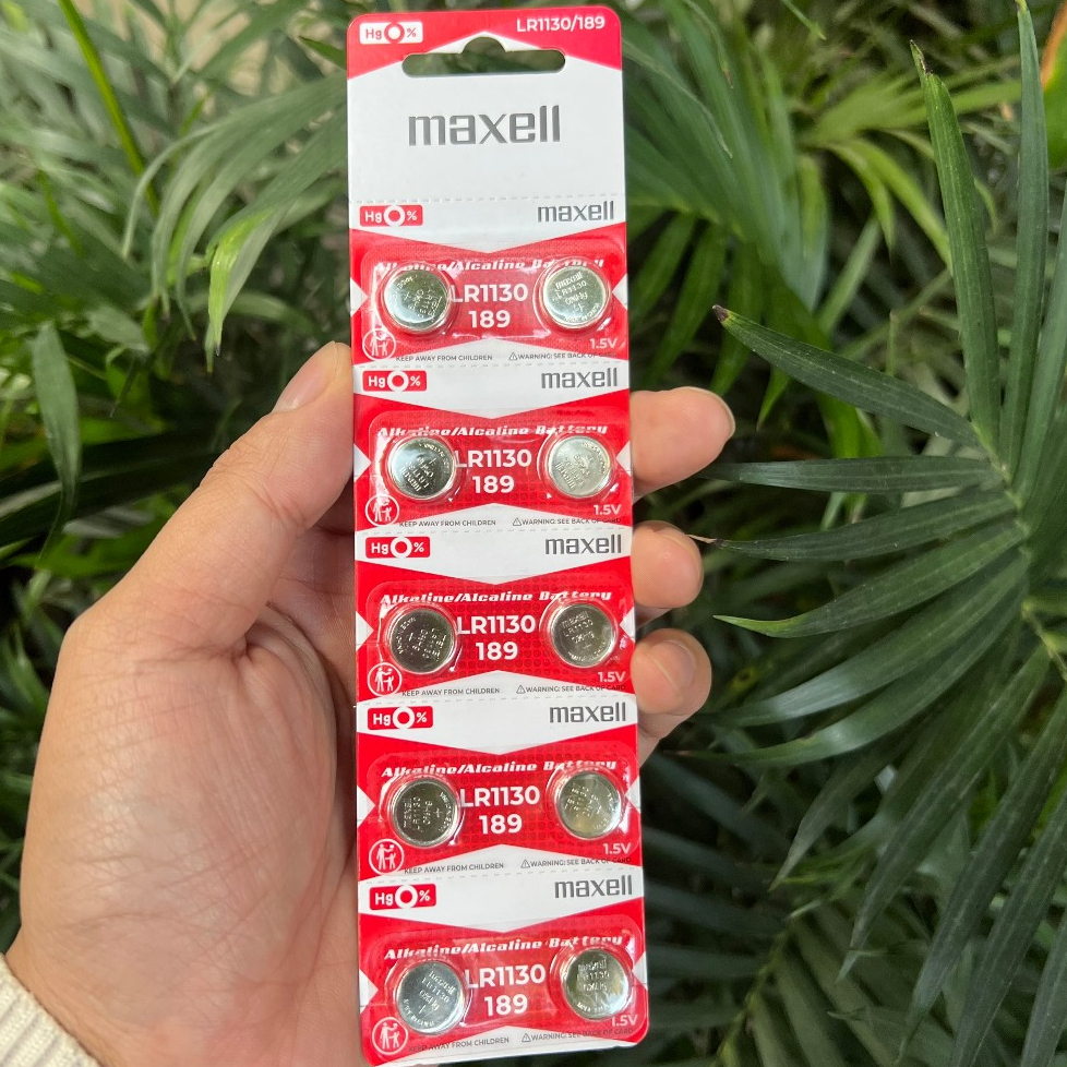 ( VỈ 10 VIÊN ) Pin Maxell LR44 AG13, LR1130 AG10, LR41 AG3 chính hãng ...