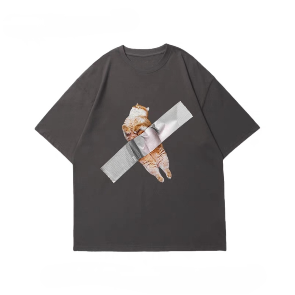[VẢI 250 GSM] Áo Thun Cat In The Wall Unisex 100% Cotton Định Lượng Vải 250 GSM Unim Store