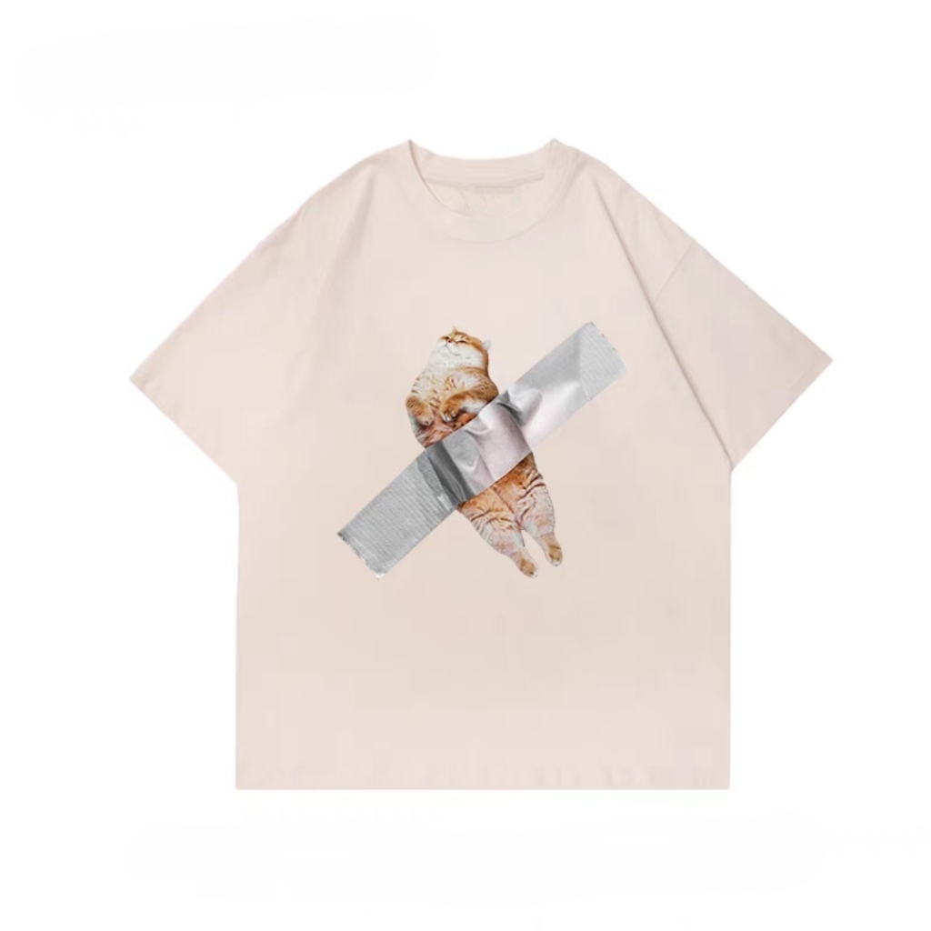 [VẢI 250 GSM] Áo Thun Cat In The Wall Unisex 100% Cotton Định Lượng Vải 250 GSM Unim Store
