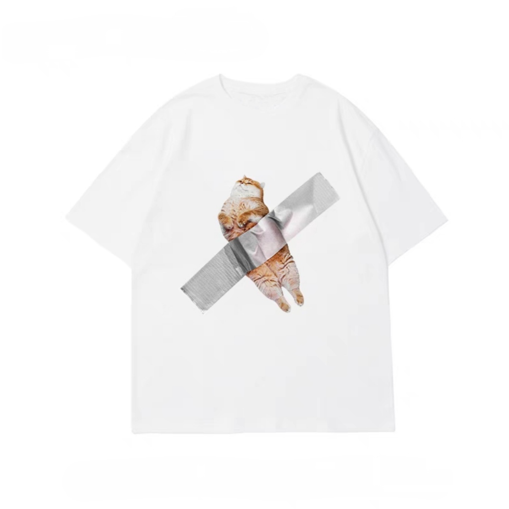 [VẢI 250 GSM] Áo Thun Cat In The Wall Unisex 100% Cotton Định Lượng Vải 250 GSM Unim Store