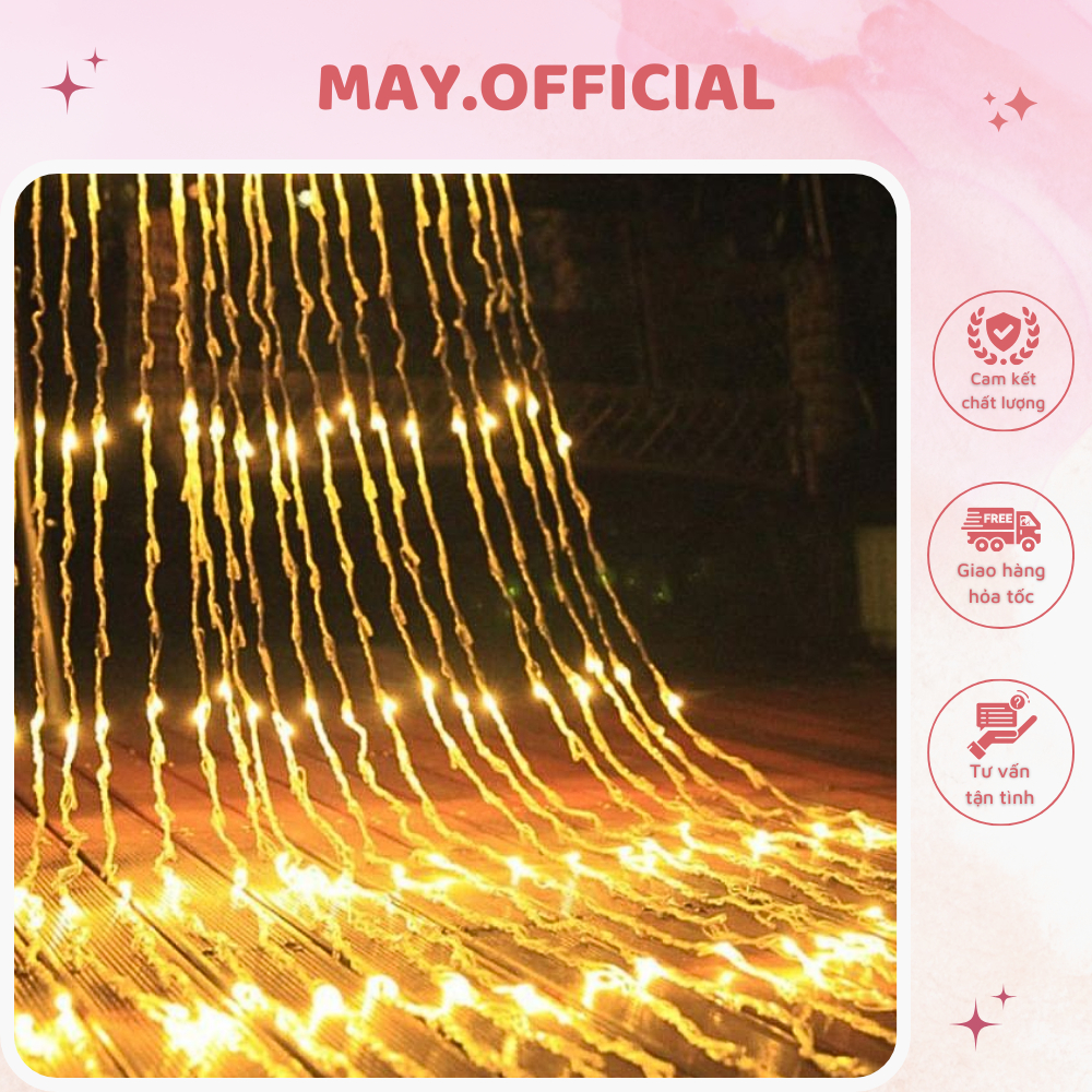 Bộ Đèn Led Thả Rèm Mưa Rơi/ Thác Nước - Đèn Nháy Thả Mành, Trang Trí ...