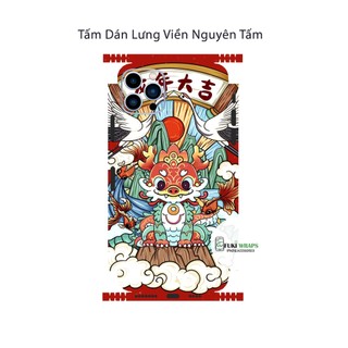 Tấm dán Skin Mặt sau - Ốp Lưng Rồng MS06 Dành cho 15 pro max,14 pro max,13 pro max,12 pro max- FukiShop
