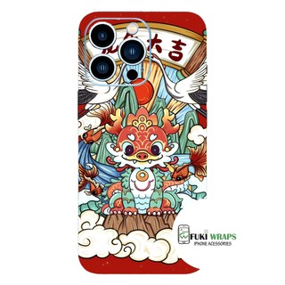 Tấm dán Skin Mặt sau - Ốp Lưng Rồng MS06 Dành cho 15 pro max,14 pro max,13 pro max,12 pro max- FukiShop